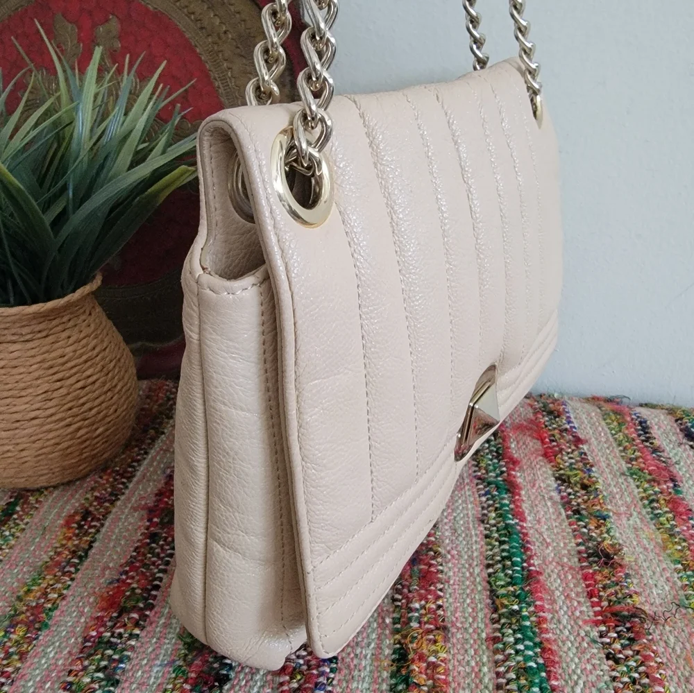 Kate spade Gold Chain Shoulder Bag beige Purse